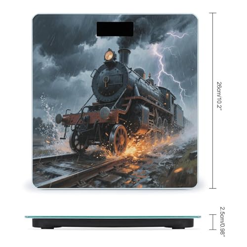 Báscula Digital de Baño Steam Train con Pantalla LED miniatura 2
