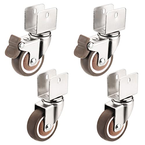Roulettes rotatives pour berceaux et plantes d'intérieur de 32 mm lot de 4