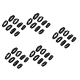 Holibanna 40 Pcs Strap Small Watch Hoops Removable Watch Parts Replacement Watch Band Watch Band Tool Watch Accessories Watch Band Holder Decked Accessories Watch Holder Leather Black