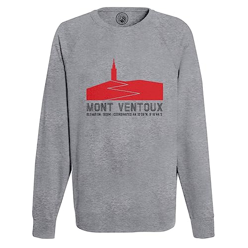 Vélo France Cyclisme Sweat Mont Ventoux Gris Homme Sport Casual
