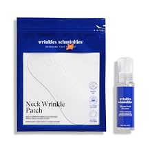 Wrinkles Schminkles Neck Wrinkle Patch, 1-Pack, Reusable Hypoallergenic Silicone Smoothing Pad for Neck Wrinkle Prevention + Patch Cleanser 2 oz, Clean Patches Without Breaking Down The Adhesive