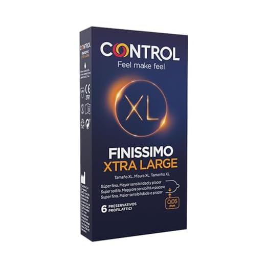 Preservativos masculinos marca CONTROL Finissimo XL