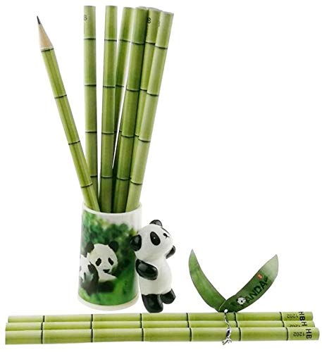 Ensemble De Papeterie Panda - Trousse À Crayons Avec Règle, Cahier