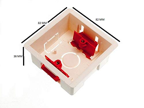 Interrupteurs muraux creux lot de 3 ajustement parfait molette 35mm - 2