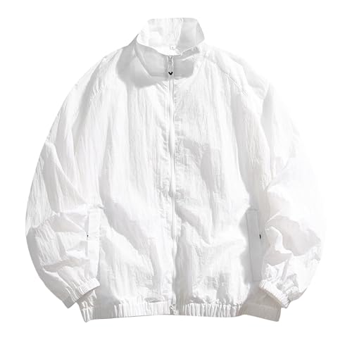 Veste homme classe coupe ample vêtement extérieur polyvalent en polyester
