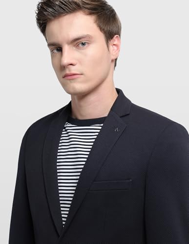 Image of Arrow Men's Textured Zero Calorie Slim Fit Blazer