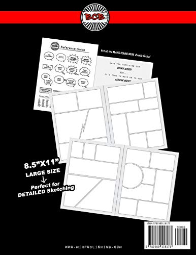 Blank Comic Book for Girls: Activity Sketchbook with Professional & Unique Layouts (Graphic Novels for Kids to Draw In) image 4