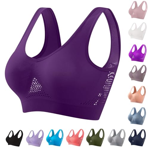 Workout Bras for Women Breathable Anti-Sagging Breasts Sports Bras for Women Cooling Comfort...