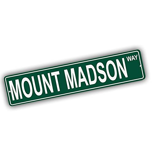 Brotherhood Aluminum Street Sign for Mount Madson - Alaska Man Cave Decor