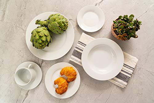 10 Strawberry Street Z-Ware Porcelain 6" Bread & Butter Plate, Set Of 6, White #TOP2