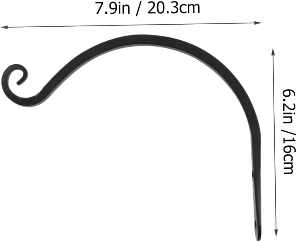 BESPORTBLE 4pcs Decorative Wall Flower Basket Hooks Hanging Plant Hooks for Garden Indoor Outdoor Decorative