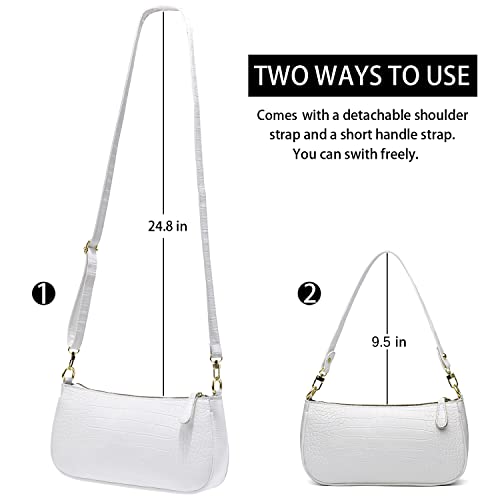 Image of Small Tote Shoulder Bags Purses for Women Retro Classic Crossbody Bags Cute Clutch Purse and Handbag