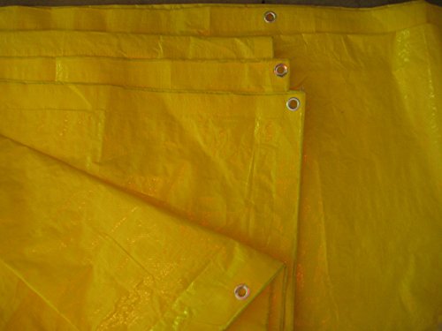 High Visibility Yellow Tarp 3.3 OZ., 18\'x24\'