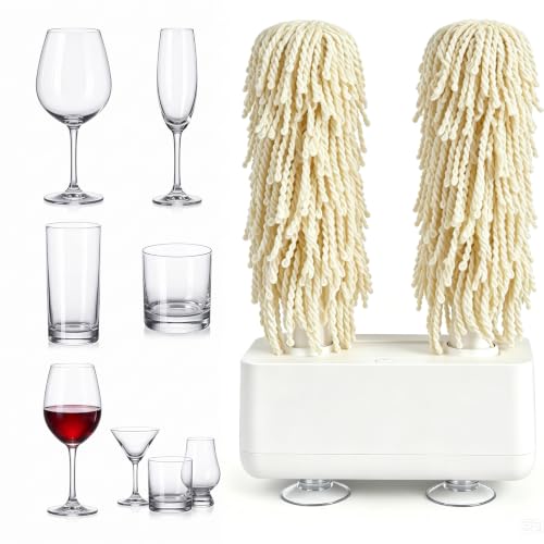 Electric Home Glassware Polisher, Spinning Wine Glass Polisher