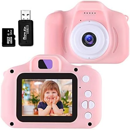 Nynicorny Kids Camera, Children Digital Cameras 2.0 Inch with 32GB TF Card 5MP HD 1080P HD Video USB Rechargeable Shockproof & Anti-Drop Outdoor Toy for 3-12 Years Old Boys&Girls