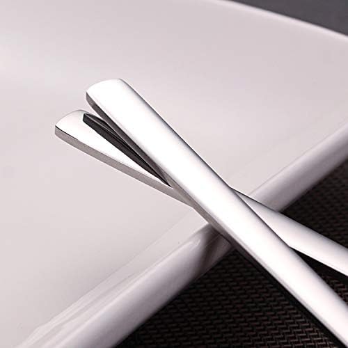 AOOSY Korean Spoon,Stainless Steel Round Soup Spoons Set of 4,Table Spoons,8.5 inch Long Handle Dinner Rice Korean Spoon Set for Home Kitchen Restaurant