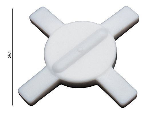 SP Bel-Art Spinstar Teflon Magnetic Stirring Bar; 70mm, fits 400ml Beakers, White (F37146-0400) Made in USA image 4
