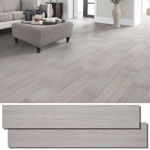 INMOZATA Peel and Stick Floor Tile Vinyl Flooring, Waterproof Vinyl