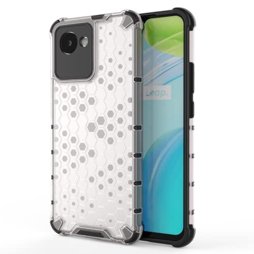 Image of Prime Retail Hard PC Back Case Cover for Realme C30 Anti Slip Ultra Thin Shockproof Reinforced Corners (Transparent)