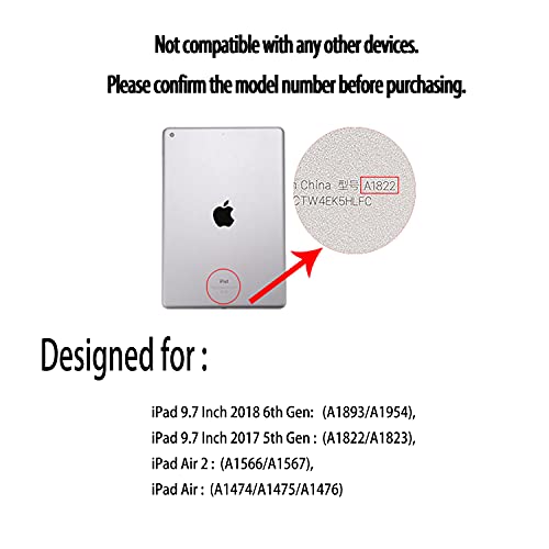 2017 Ipad 5Th Generation Case, Fantasy,Fee,Fairy World,Waterfall,Meadow,Flowers Very Protective But Thin + Sleep/Wake Cover - A1893, A1954, A1823, A1822, A1474, A1475, A1476 #TOP4