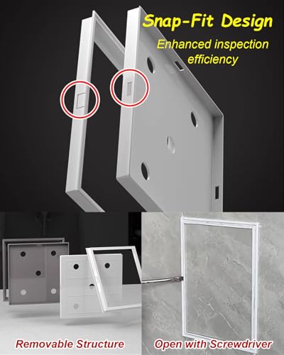 Panel de acceso de aluminio para techos que evita romper azulejos en averías 5