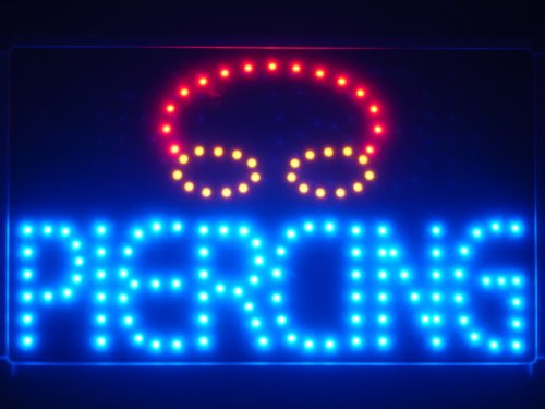 ADVPRO Lampe Neon ENSEIGNE LUMINEUSE LED led031-b Piercing LED Neon Light Sign with Whiteboard