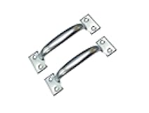 QCAA Door Pull, Steel, Zinc Plated, 5-3/4