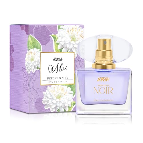 Image of Nykaa Moi Precious Noir Eau De Parfum for Women, Freesia & Apple Scent, 30ml