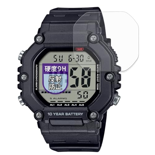 MotoMoto �t�B���� CASIO AE-1600H�V���[�Y (2���Z�b�g) �p �K���X�t�B���� (�ɔ� �t�@�C�o�[) �ی�t�B���� ���˒ጸ ���{��