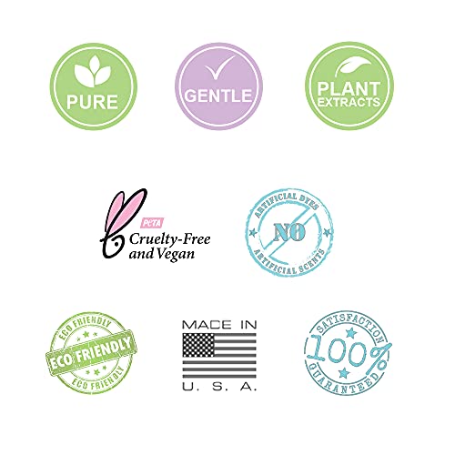 Totlogic 3 Piece Haircare Set - Sulfate Free Shampoo, Phthalate Free Conditioner, Natural Detangler Spray - Lavender Bliss Scent #TOP4