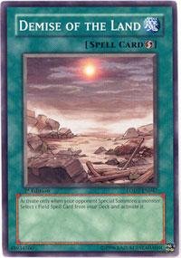 Amazon.com: Yu-Gi-Oh! - Demise of The Land (LODT-EN047) - Light of  Destruction - Unlimited Edition