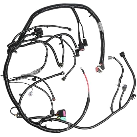 Engine Wiring Harness Replacement by AA Ignition - Replaces Parts 5C3Z12B637BA - Compatible with Ford Vehicles - 2005, 2006, 2007 F-250, F-350, F-450, F-550 Super Duty - Powerstroke 6.0L Diesel Engine Cover