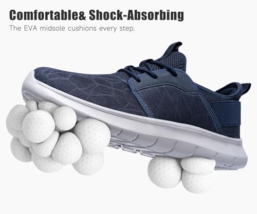 FENLERN Mens Running Shoes Tennis Gym Sneakers Casual Slip On Walking Lightweight Athletic Workout Breathable Fashion Sports Shoes2