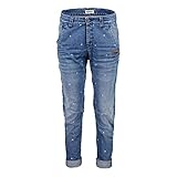 maloja jeans sale Allover Laser Stern Muster Maloja GritliM. NOS Hose Damen blau