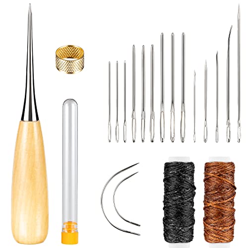 Realure Lot de 20 outils en cuir Cover