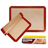 STATINT Silicone Baking Mat Non-Stick, Set of 2 Heat Resistant Liner | Cookies, Meats, Vegetables, Pastries | Reusable, Eco-Friendly, Dishwasher Safe | FDA Approved, 15.7