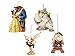 Produktbild Disney Traditions Beauty &The Beast with Mrs Potts & Chip , Cogsworth & Lumiere Hanging Christmas Tree Decorations