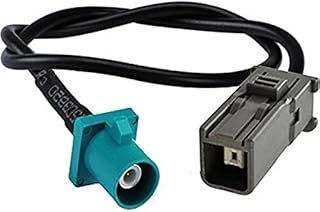 Water Blue FAKRA Plug to GT5-1S Grey Jack Cable Using RG174 Coax - 11.81