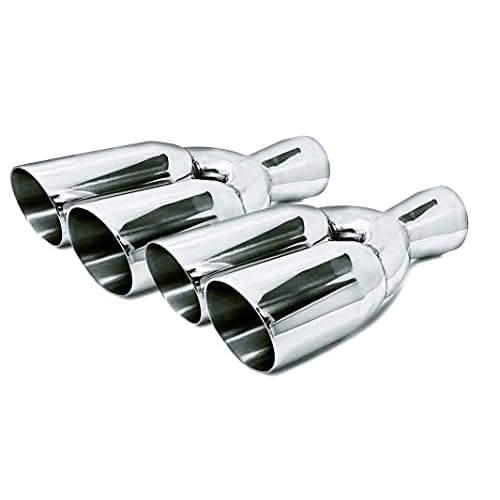 Exhaust 2 Pack Universal Dual Exhaust Tips 3 Inch ID Inlet x…