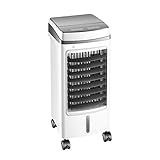 Aire Acondicionado Móvil, La Velocidad del Viento Se Divide En Tres Etapas, con Temporizador Y Función De Control Remoto, Adecuado para La Oficina En El Hogar (Color : White)