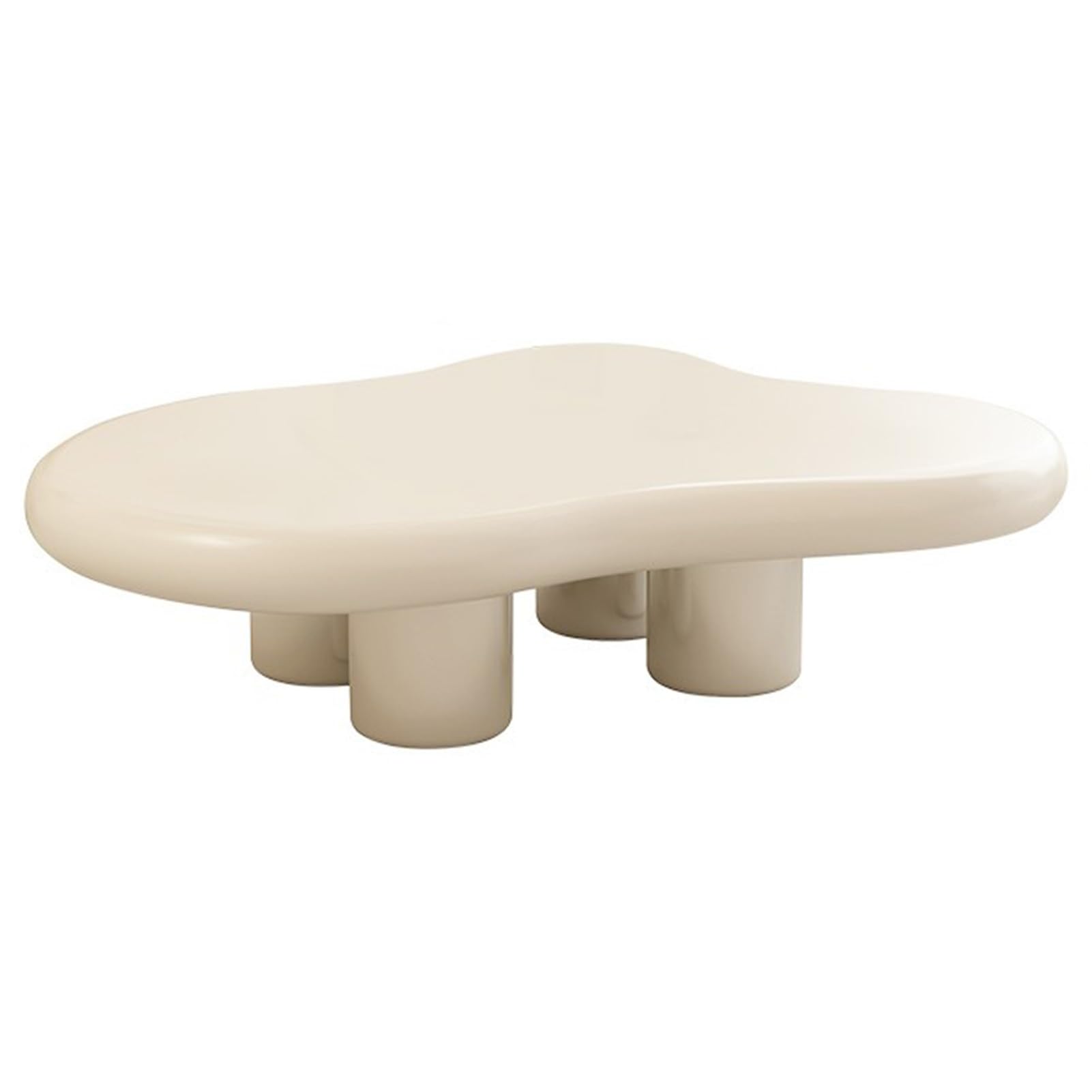 Table de salon irrégulière stable YVYKFZD grande table basse nuage en bois