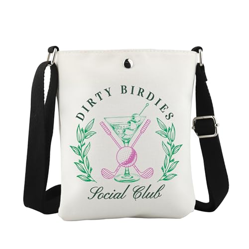 WCGXKO Dirty Birdies Social Club Crossbody Bag Preppy Martini Gift Golf Summer Gift - Main Image