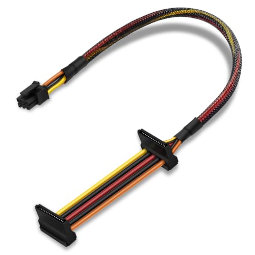 COMeap SATA�d���P�[�u�� ���pSATA 15�s�� x2 - Mini 6�s�� ATX�A�_�v�^�[ Dell CT1250/ ECT1205/ ECT1250/ QCT1250/ QCS1250�p SATA HDD/SSD/���w�h���C�u�g���Ή� 17