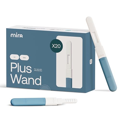 Mira Fertility Plus Wands, Ovulation Test Strips for Women, Accurately Monitor and Detect Ovulation at Home, Track LH and E3G Hormones, Use with Digital Mira Fertility Monitor Kit + App, 20 Tests