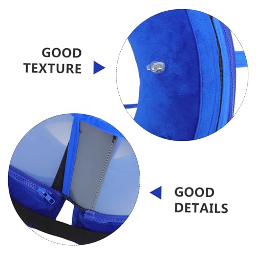 Collier gonflable pour chat évite morsure blessure collerette souple réglable bleu - 4