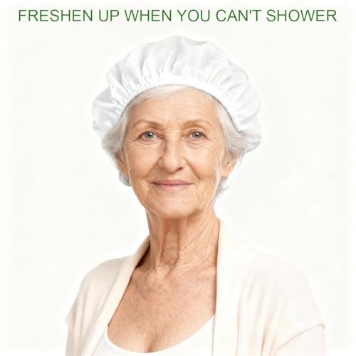 Shampoo Caps No Rinse 3 Pack Microwavable Waterless Hair Washing and Conditioning Shower Caps for Adults, Bedridden & Elderly by SOONPAM - Used condition - Image 6