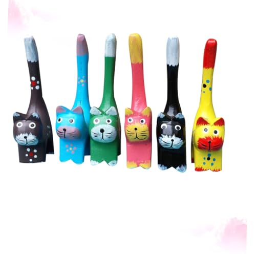 YARNOW 6 Unidades decoração de gatinhos gato brinquedo para crianças animais decoração de jardim ao