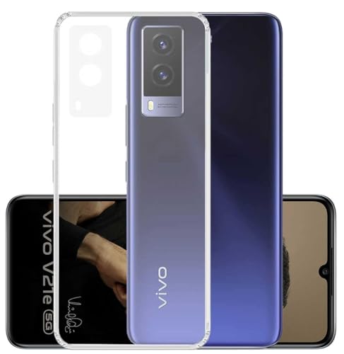 Image of Soft Back Case Cover Compatible with Compatible with Vivo V21e 5G, TPU