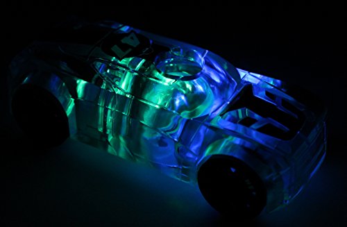 Marble Racers Light Up 1:43 Scale Race Car With Quick Shot Pull-Back Motor - Blue Wheels #TOP1