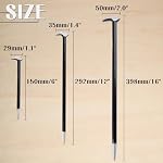 LEONTOOL 3PCS Roulement de la tête Pry Bar Set poids lourd d'indexation Pry bar Set pour l'alignement des machines automobiles & Poire, 6 1 cm 12 1 cm 16 Inch Automotive Pry Bars Outil à main Pry Tool, acier au carbone